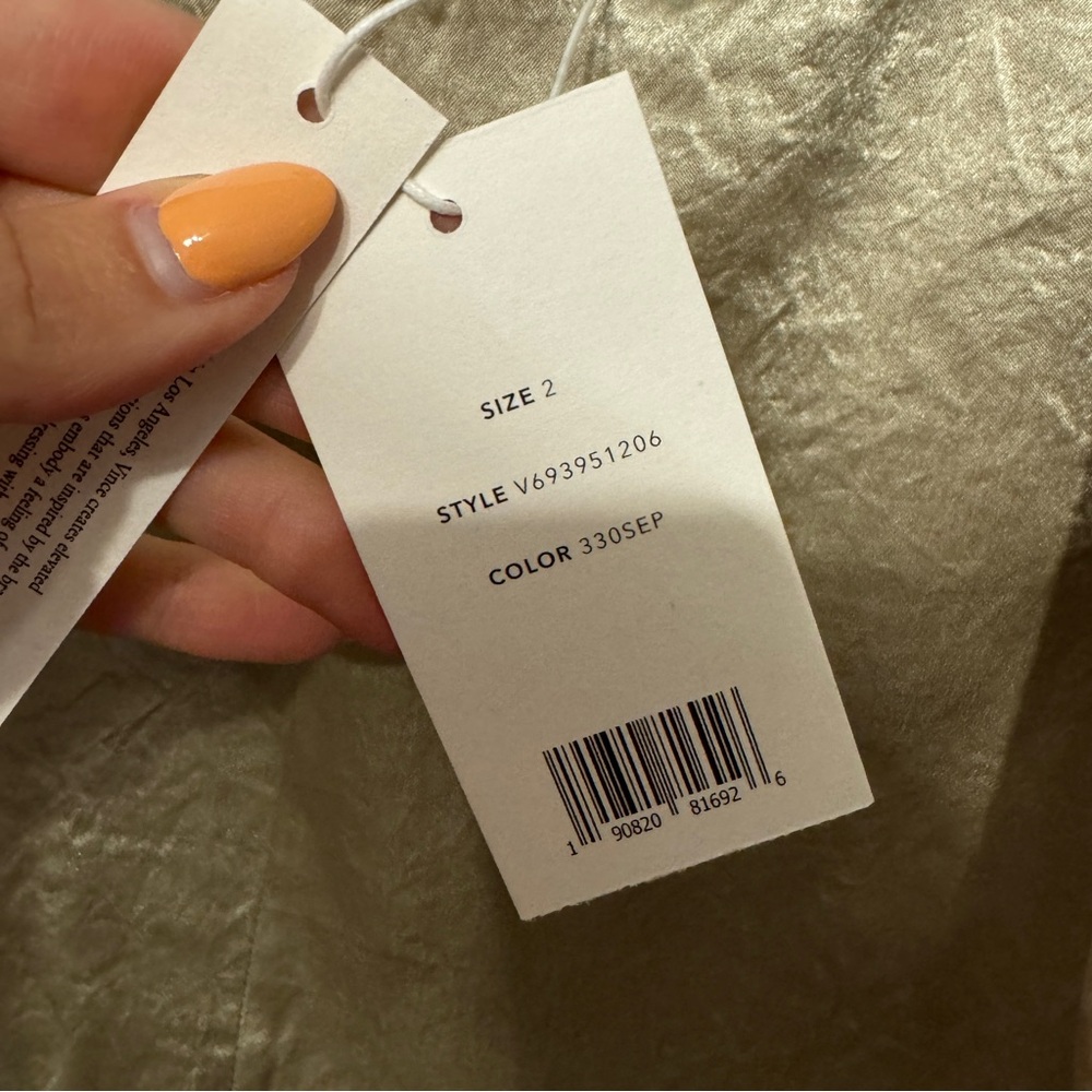 VINCE Satin Midi Slip Dress in Sepia NWT - Picture 11 of 14